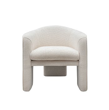 Кресло Деймон 70 см, белая рогожка