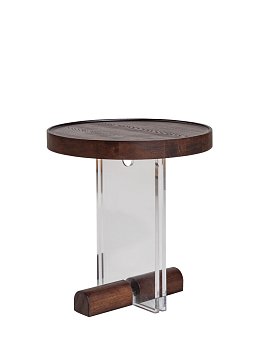 Приставной стол Муртен круглый, столешница из шпона