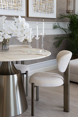 Обеденный стул Прово, сливочный шенилл