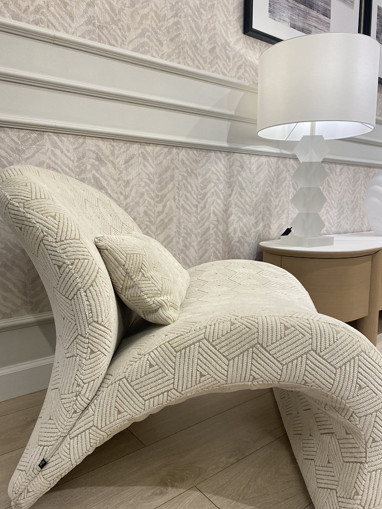 Кресло Суош 84 см, фактурный бежевый жаккард