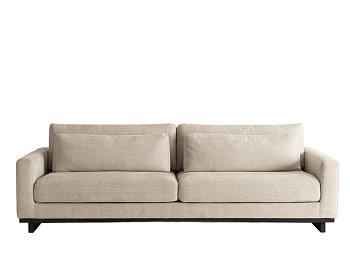 Диван прямой двухместный Lof, 102 см, твид