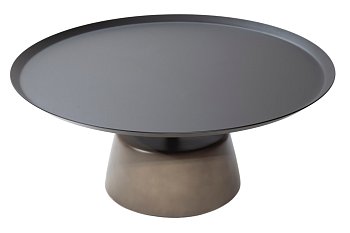 Журнальный стол Lido круглый, столешница из металла
