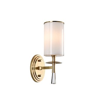 Бра Tulipe стекло латунь