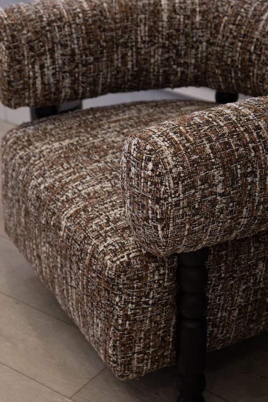 Кресло Bendigo 76 см, букле красно-коричневый меланж