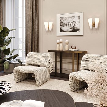 Бра Chevalet стекло латунь