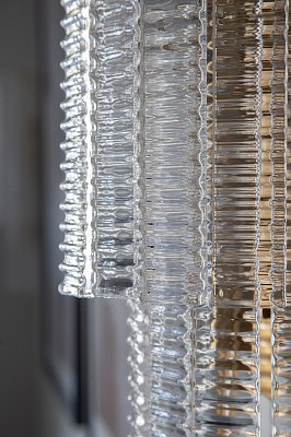 Бра Хьюстон рифленое стекло латунь