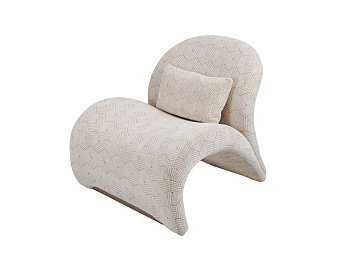 Кресло Swash 84 см, фактурный жаккард (бежевый)