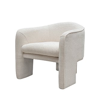 Кресло Деймон 70 см, белая рогожка