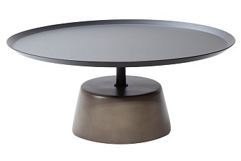 Журнальный стол Lido круглый, столешница из металла