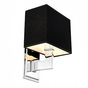 Комплект бра Бальтазар из 2 шт. ткань полированное серебро 