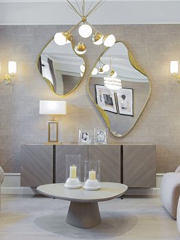 Бра Tulipe стекло латунь