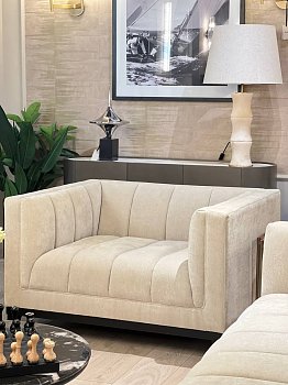 Кресло Ирвинг 97 см, светло-бежевый шенилл