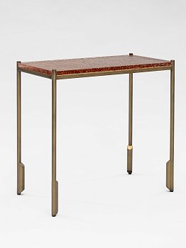 Приставной стол Дентон прямоугольный, столешница из акрила