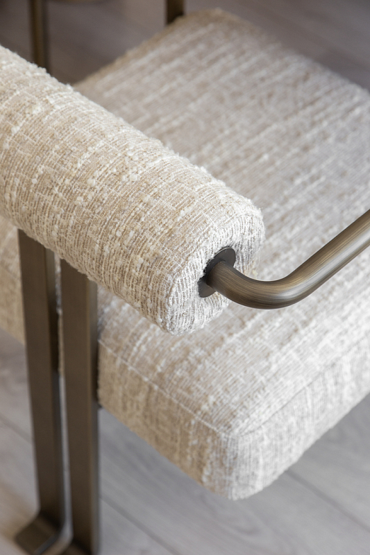 Обеденный стул Max, букле светло-бежевый меланж