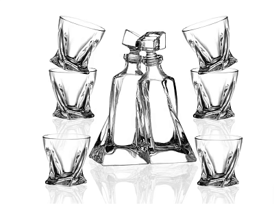 Набор 2 декантера и 6 стаканов Cael
