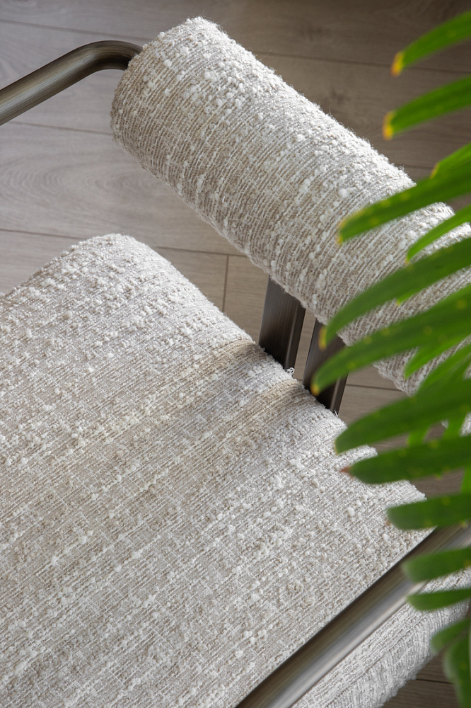 Обеденный стул Max, букле светло-бежевый меланж