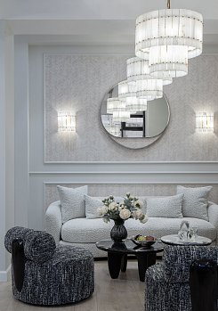 Зеркало круглое настенное Лилль