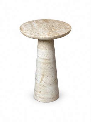 Приставной стол Birch из травертина