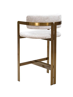 Полубарный стул Орлеан, жемчужный шенилл