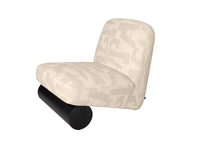 Кресло Calgary 92 см, жаккард светло-бежевый меланж