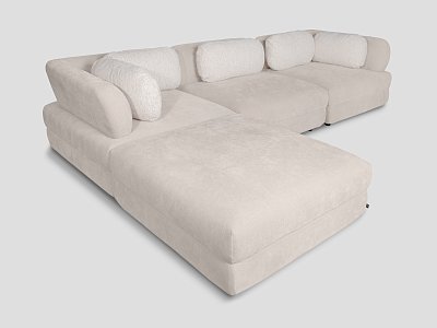 Диван модульный Сонора 10 конфигураций, светлый шенилл