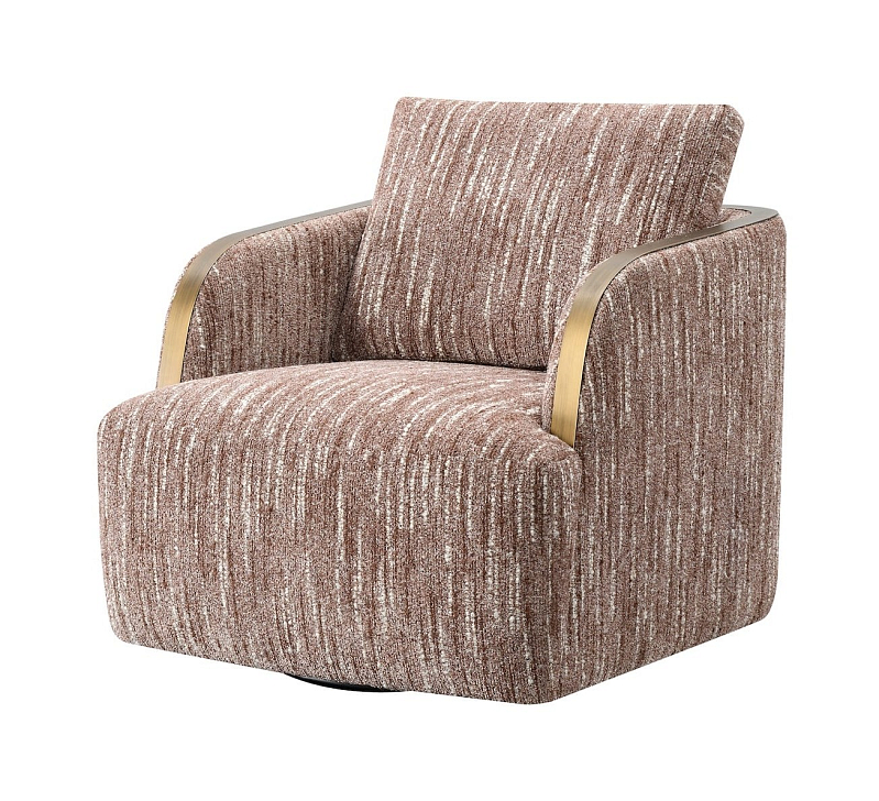 Вращающееся кресло Havi 85 см, песочный меланж