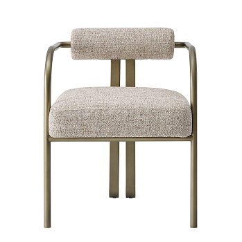 Обеденный стул Макс, букле светло-бежевый меланж