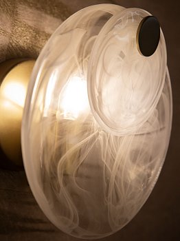 Бра Фюме фактурное стекло железо